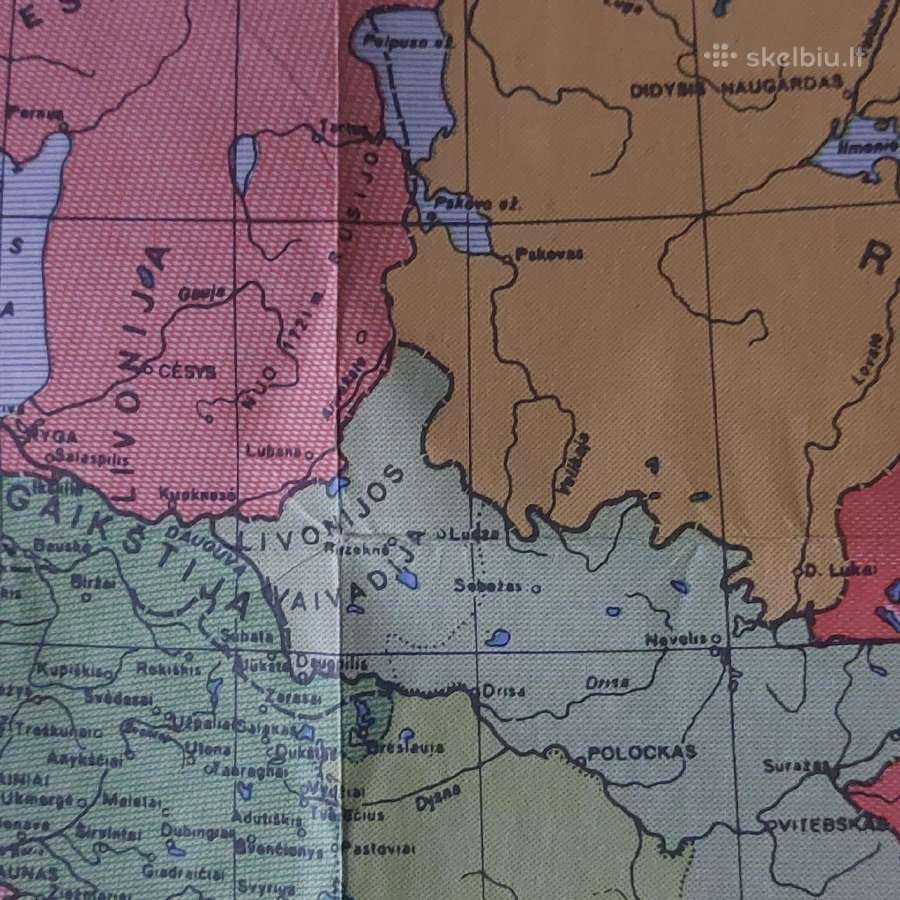Žemėlapis - Lietuva XVI - XVII ir XVII - XVIII amž - nuotraukos Nr. 6