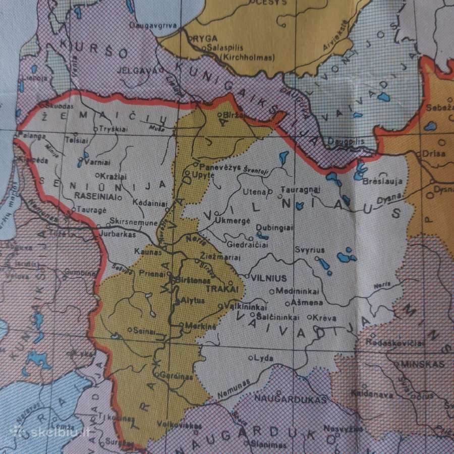 Žemėlapis - Lietuva XVI - XVII ir XVII - XVIII amž - nuotraukos Nr. 13