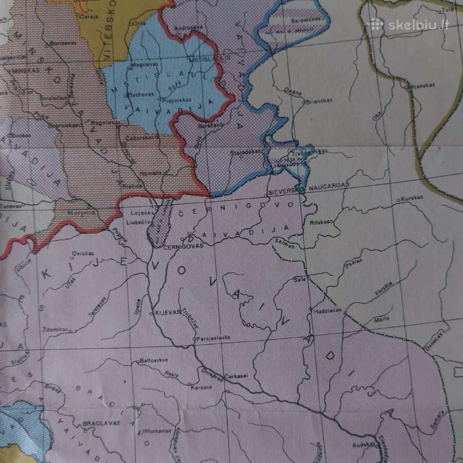 Žemėlapis - Lietuva XVI - XVII ir XVII - XVIII amž - nuotraukos Nr. 14