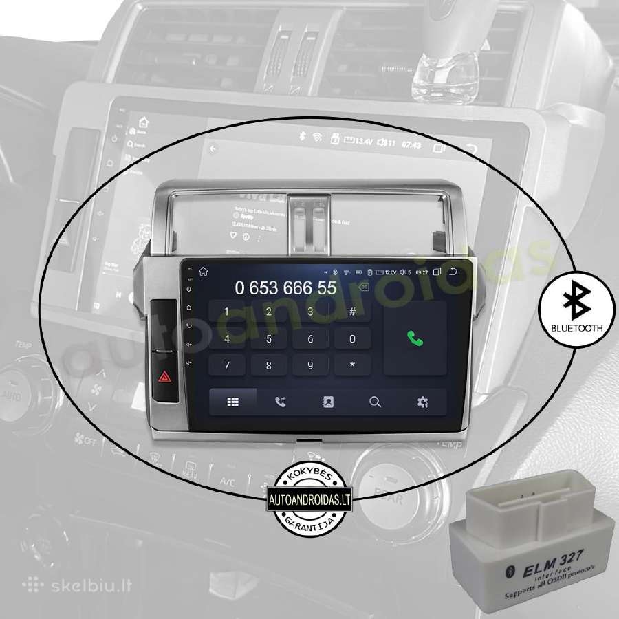Land Cruiser Prado 150 2009-17 Android multimedija - nuotraukos Nr. 6