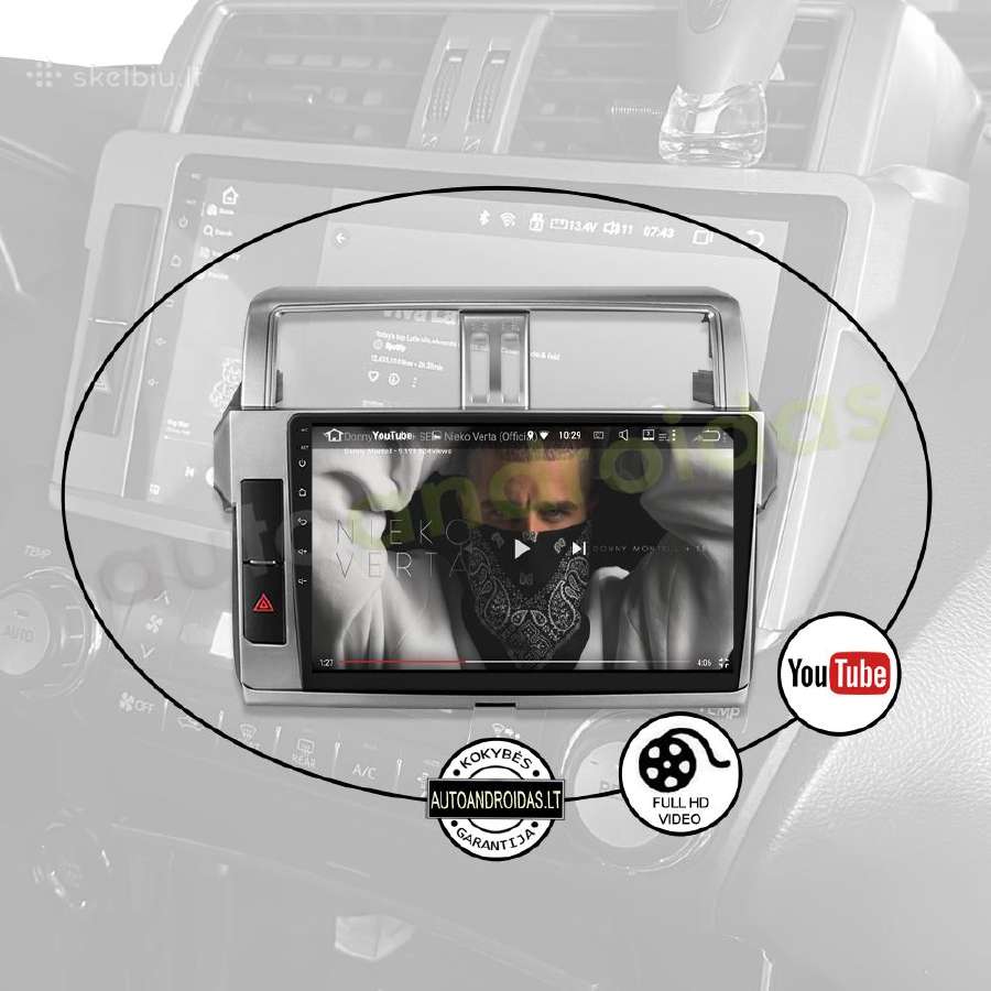 Land Cruiser Prado 150 2009-17 Android multimedija - nuotraukos Nr. 10