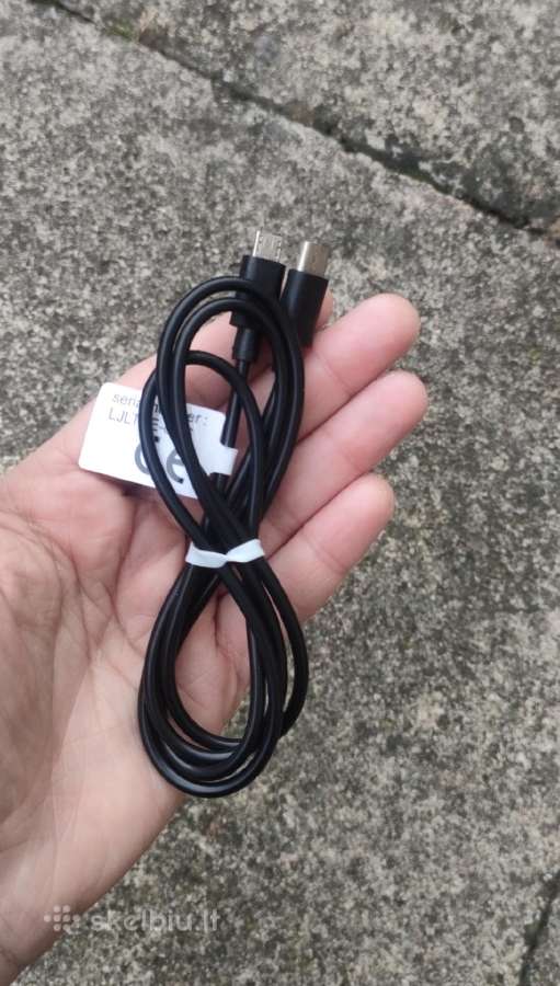 Naujas Type-c į/iš Micro Usb juodas laidas 1metras - nuotraukos Nr. 3