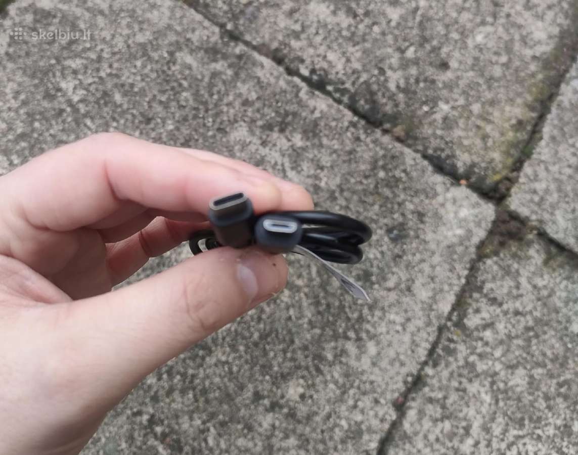 Naujas Type-c į/iš Micro Usb juodas laidas 1metras
