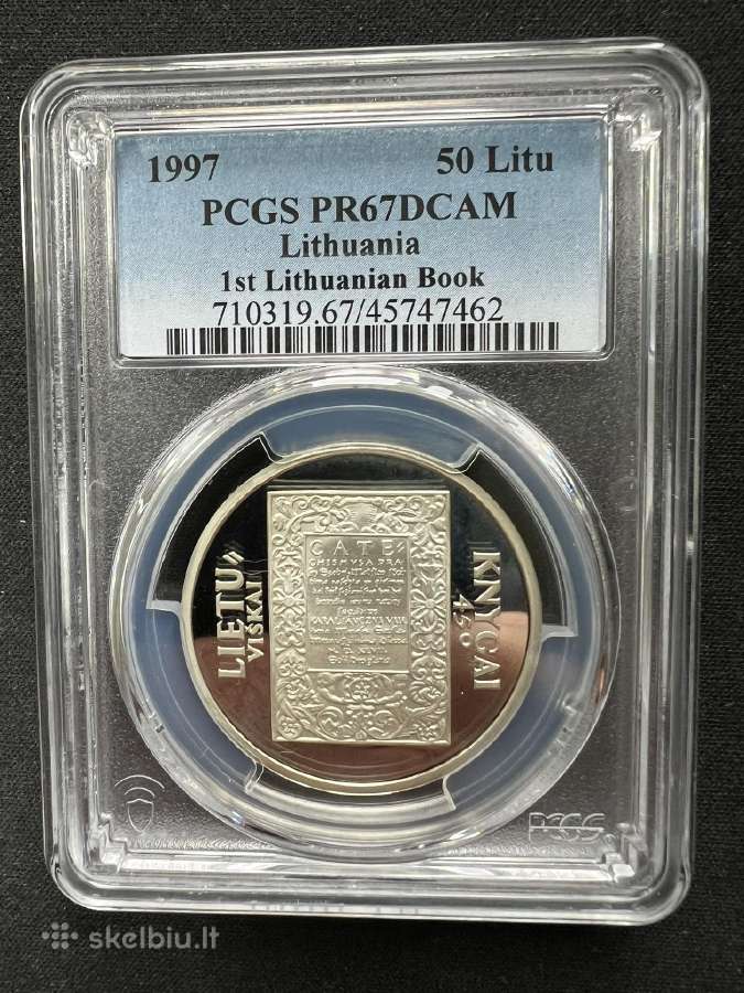 1997 m. 50 Litu - Knyga- Pcgs Pr 67 Dcam- - nuotraukos Nr. 2