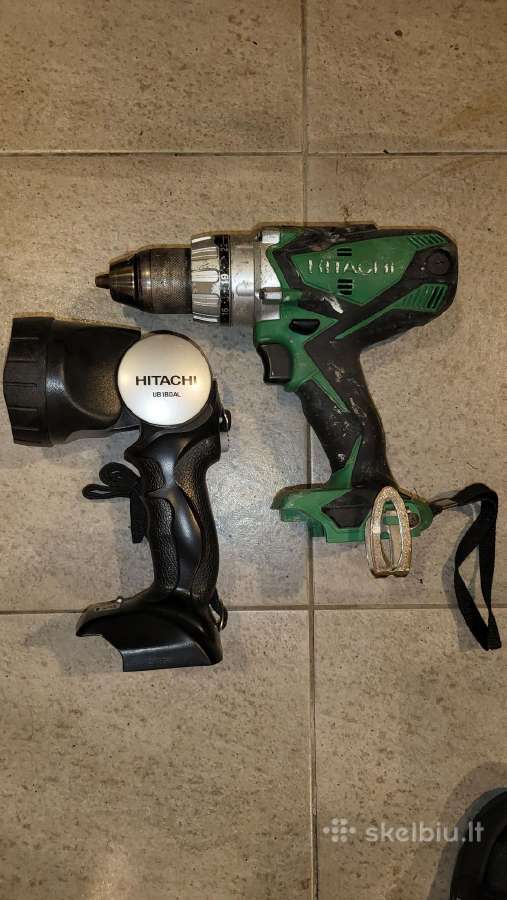 Hitachi suktukas prožektorius ir pakrovejas be bat - nuotraukos Nr. 3