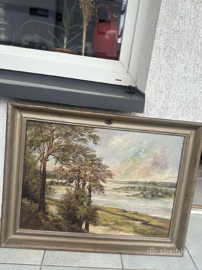 Antikvarinis paveikslas 1920- 1936 m. , 85 x 62cm - nuotraukos Nr. 8