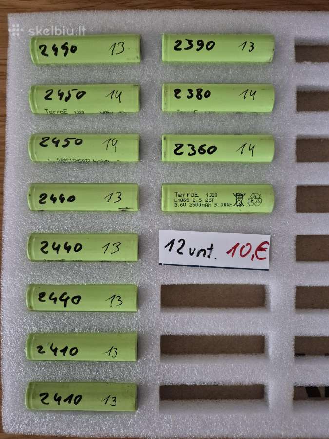 Ličio celės ir akumuliatoriai išpardavimas - nuotraukos Nr. 2