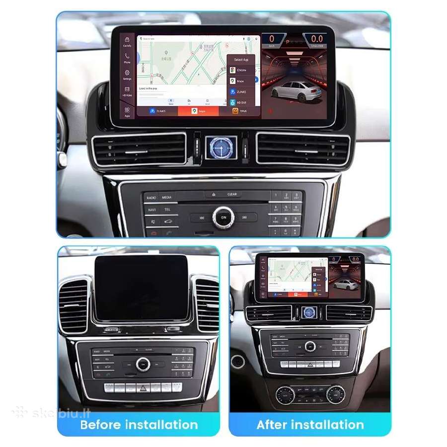 Mercedes Benz Ml W166 Gl X166 android multimedija - nuotraukos Nr. 2