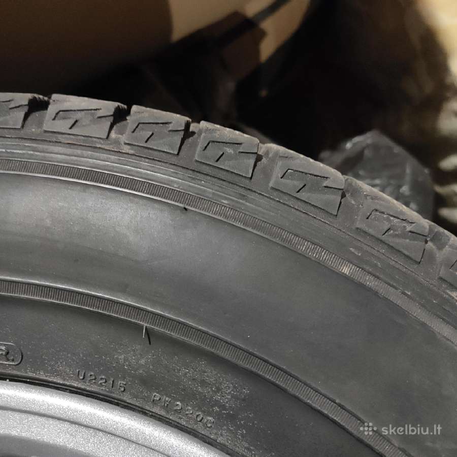 Toyota ratlankiai R15 5x114 su žieminėm padangom - nuotraukos Nr. 4