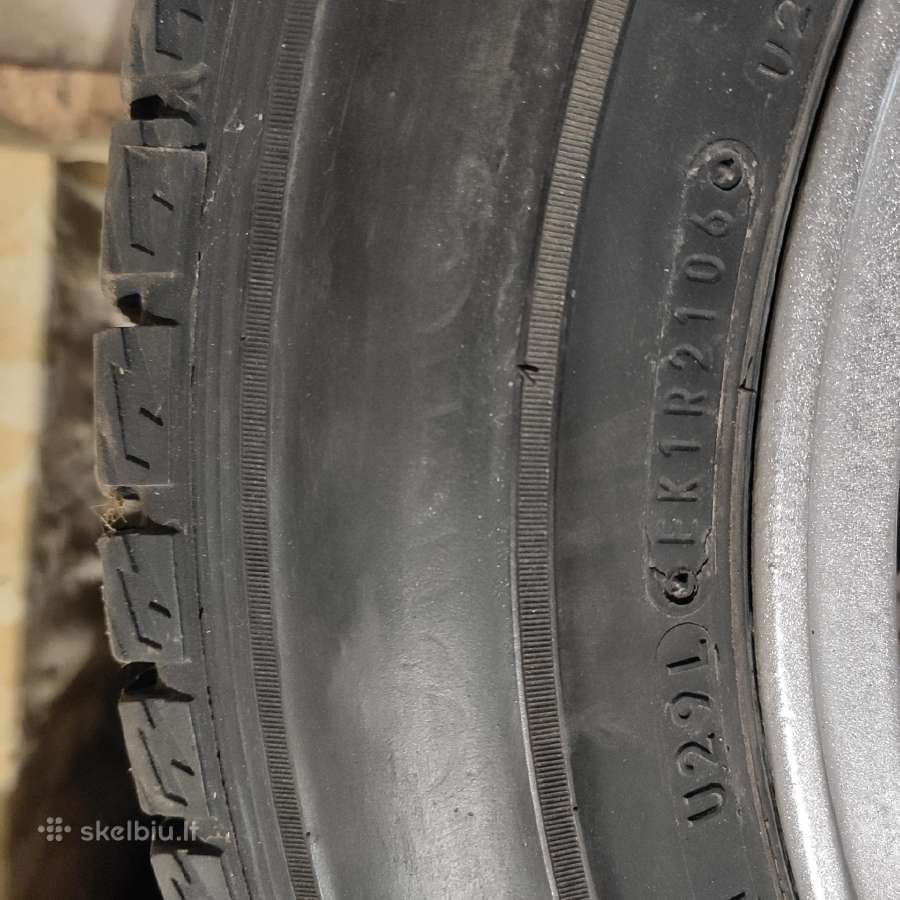 Toyota ratlankiai R15 5x114 su žieminėm padangom - nuotraukos Nr. 5