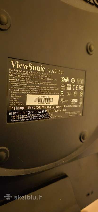 Viewsonic monitorius - nuotraukos Nr. 3