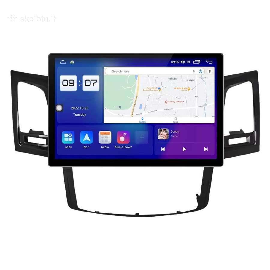 Toyota Hilux 2007-2020 android multimedija - nuotraukos Nr. 4