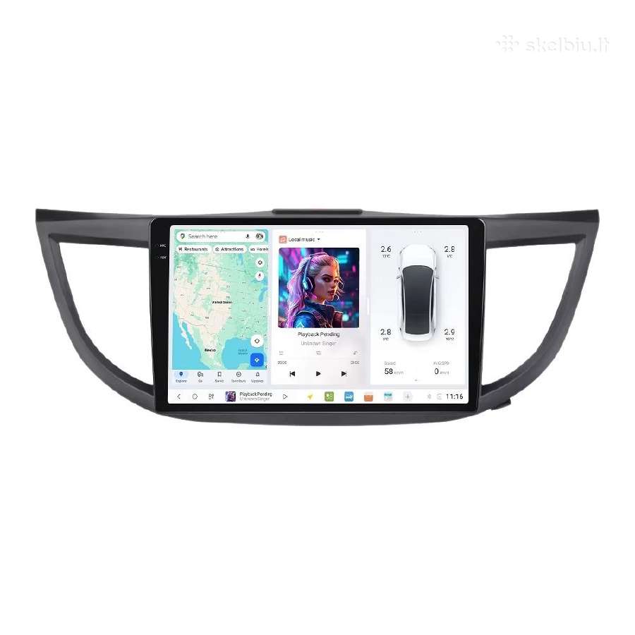 Honda Crv 1997-2017 android multimedija - nuotraukos Nr. 5
