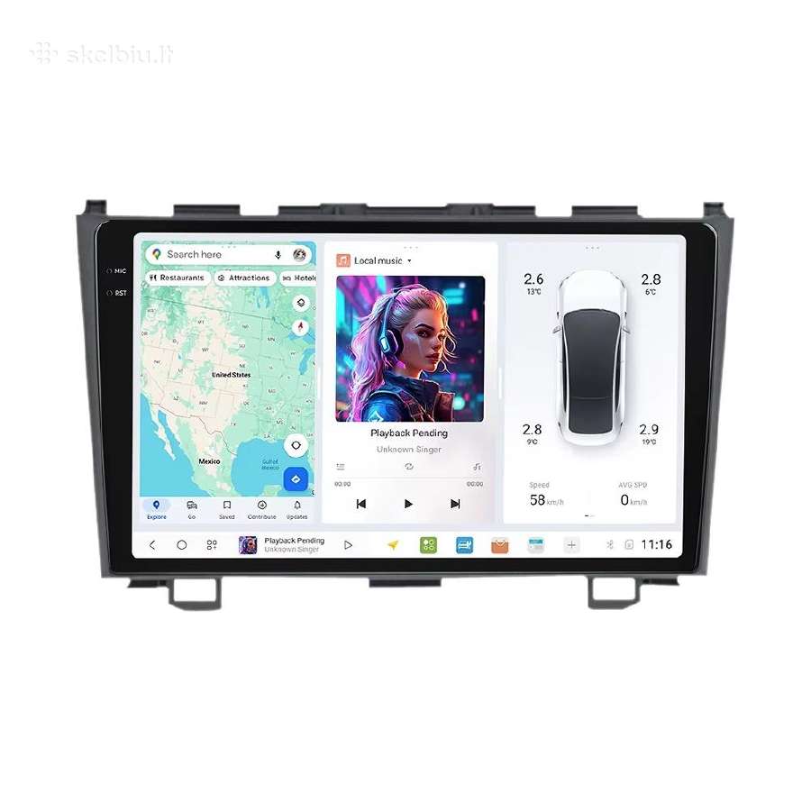 Honda Crv 1997-2017 android multimedija - nuotraukos Nr. 4