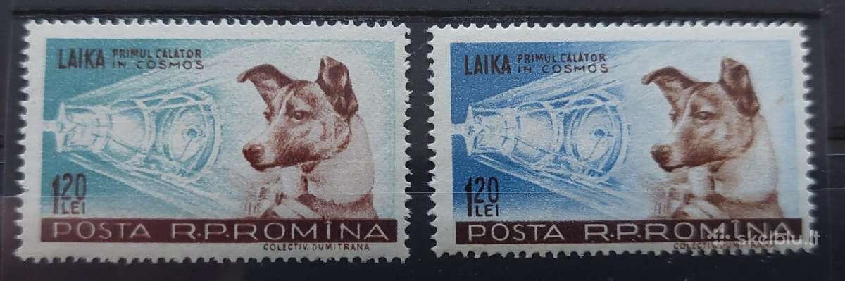 Rumunija 1957 šunis, švarus, Michel 1684-1685