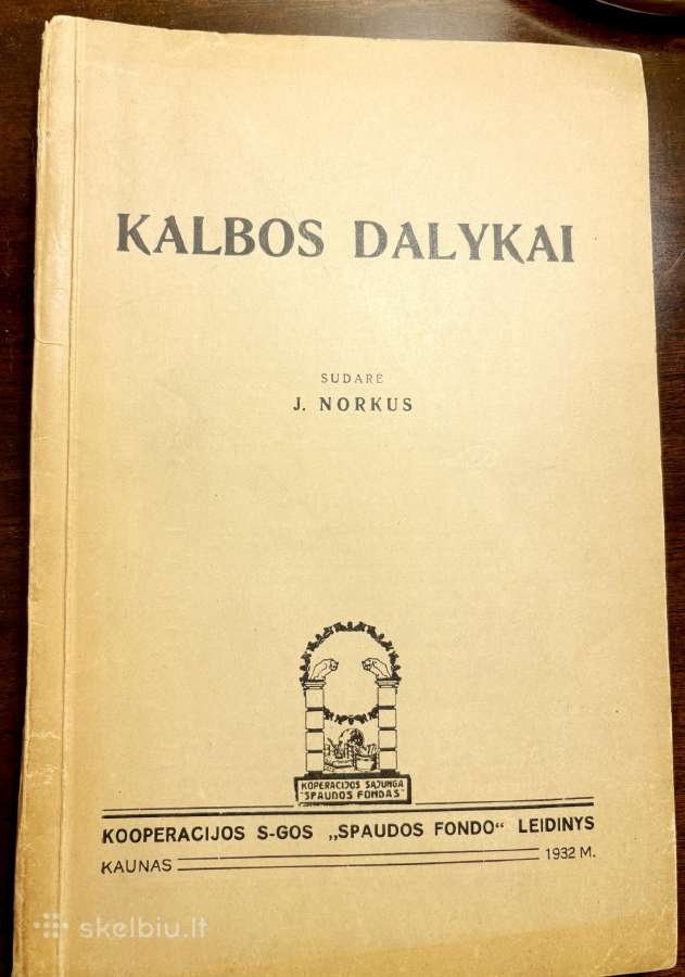 Kalbos dalykai 1932, Lietuvių kalbos sintaksė 1929
