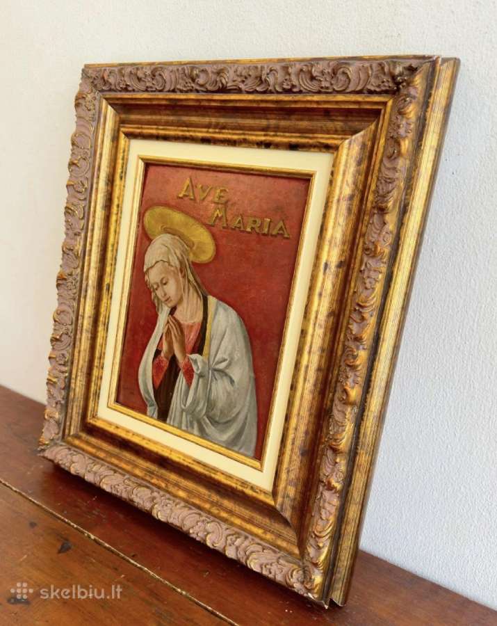Antikvarinis paveikslas „Ave Maria“ - nuotraukos Nr. 4