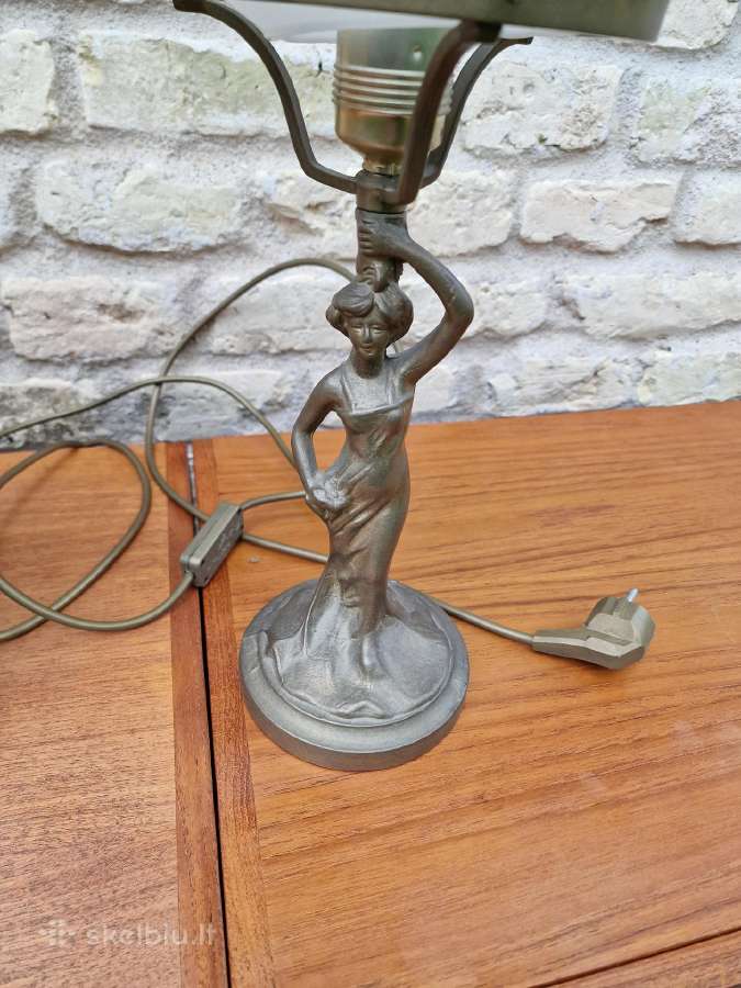 Vintažinės Art Nouveau Jugend st. stalinės lempos - nuotraukos Nr. 8
