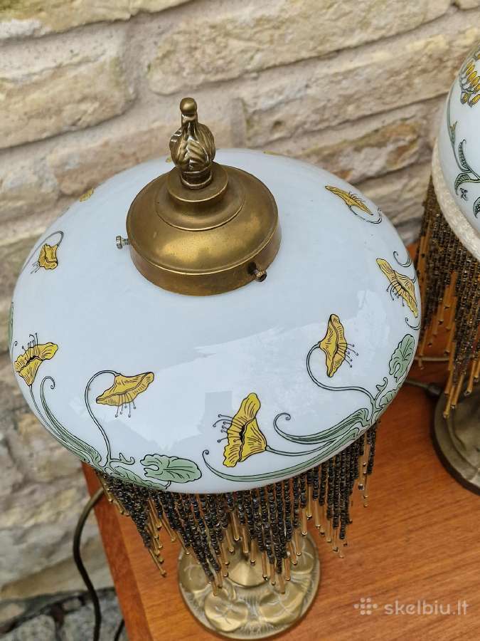 Vintažinės Art Nouveau Jugend st. stalinės lempos - nuotraukos Nr. 16