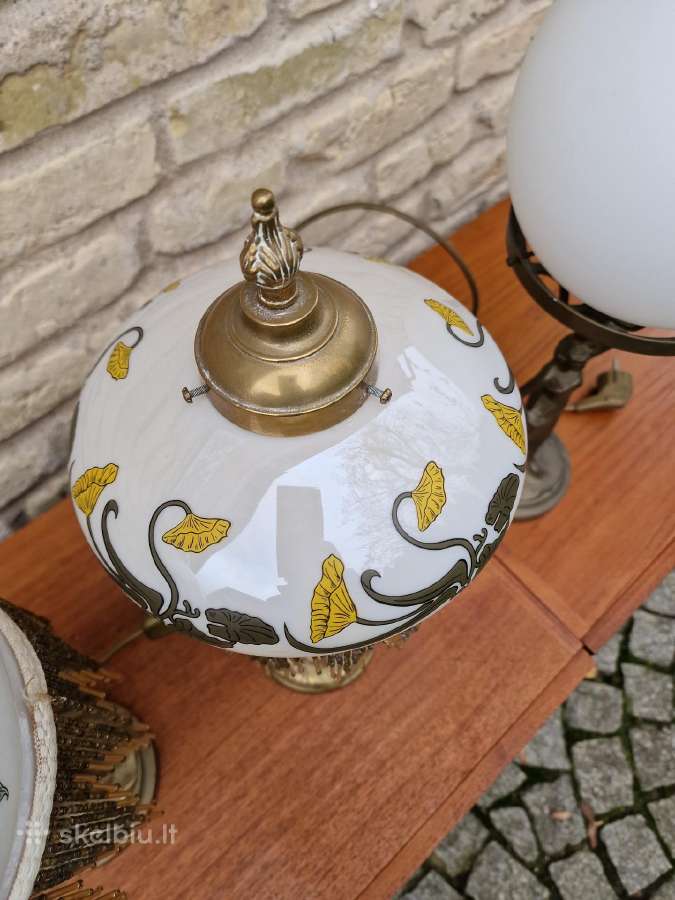 Vintažinės Art Nouveau Jugend st. stalinės lempos - nuotraukos Nr. 18