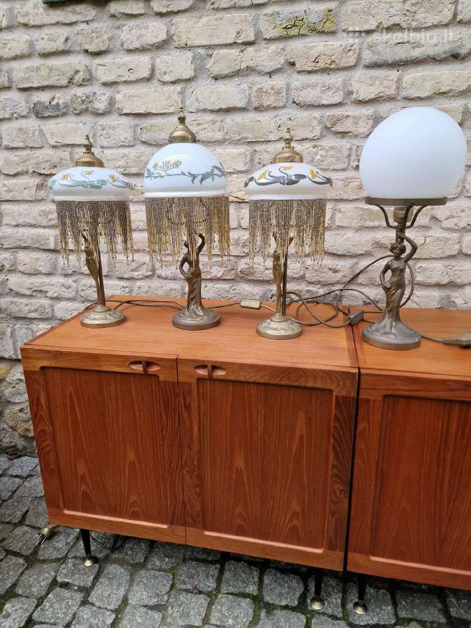 Vintažinės Art Nouveau Jugend st. stalinės lempos - nuotraukos Nr. 25