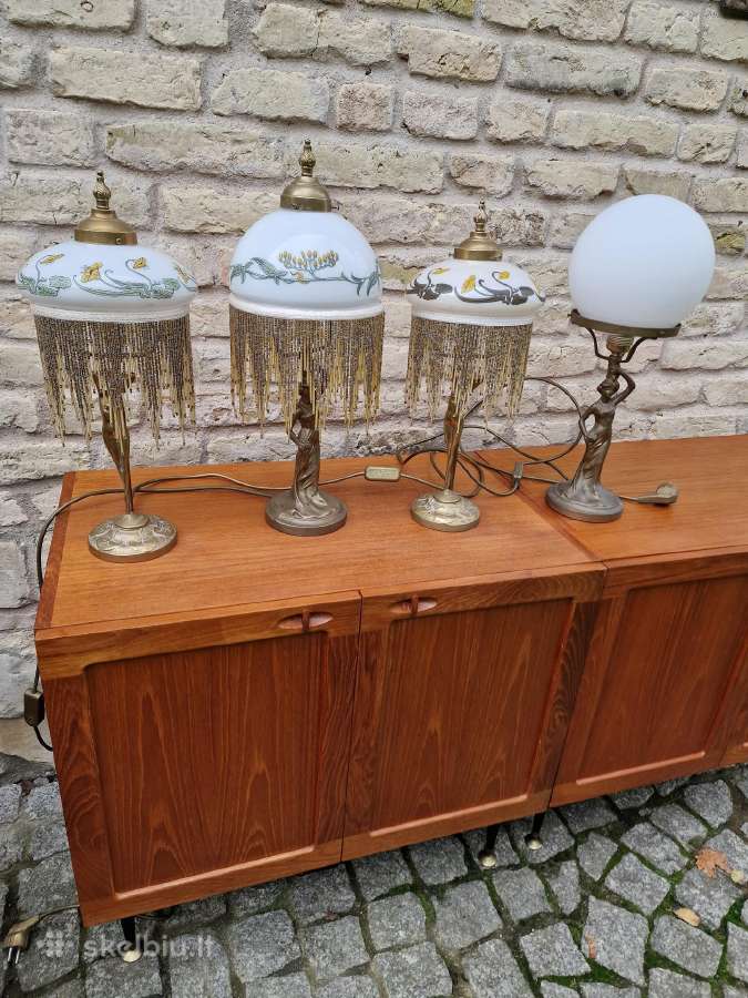 Vintažinės Art Nouveau Jugend st. stalinės lempos - nuotraukos Nr. 26