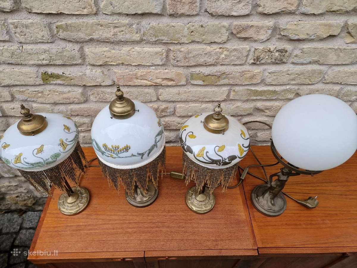 Vintažinės Art Nouveau Jugend st. stalinės lempos - nuotraukos Nr. 27