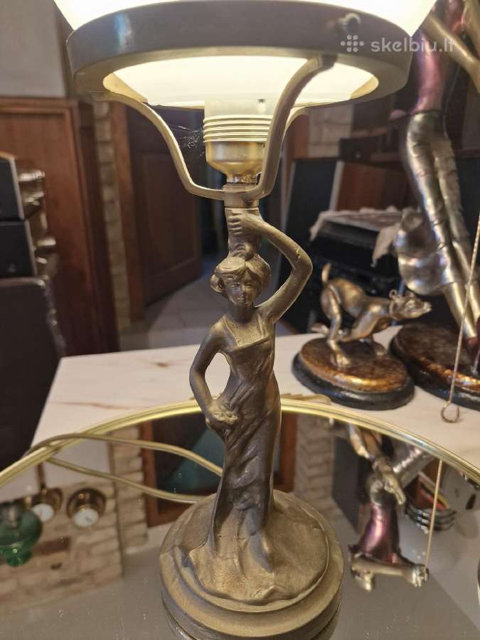 Vintažinės Art Nouveau Jugend st. stalinės lempos - nuotraukos Nr. 37