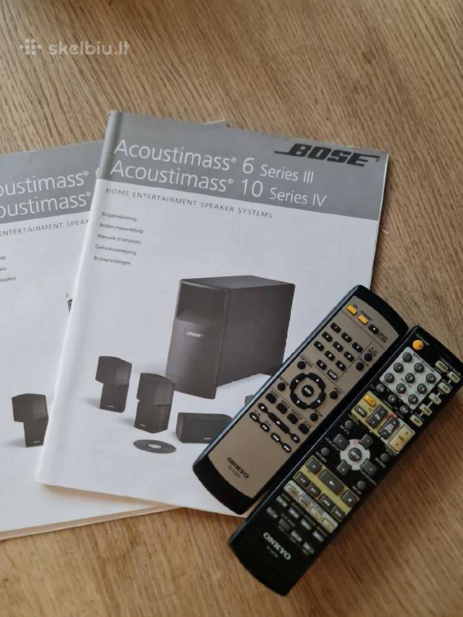 Bose namų kinas + Onkyo stiprintuvas + Dvd - nuotraukos Nr. 11