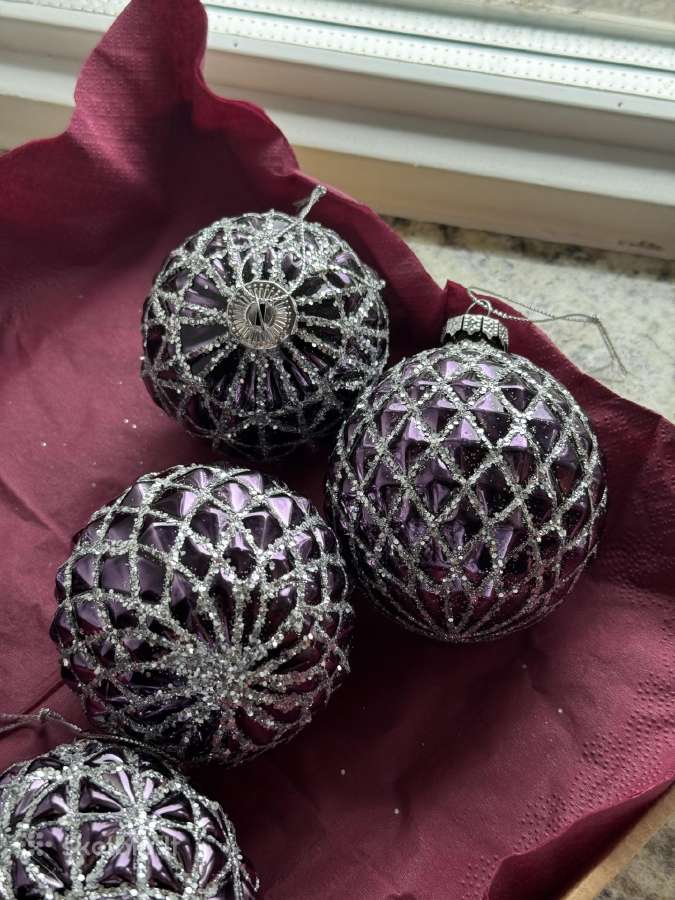 Kalėdiniai žaisliukai su blizgučiais 5 vnt. - nuotraukos Nr. 12