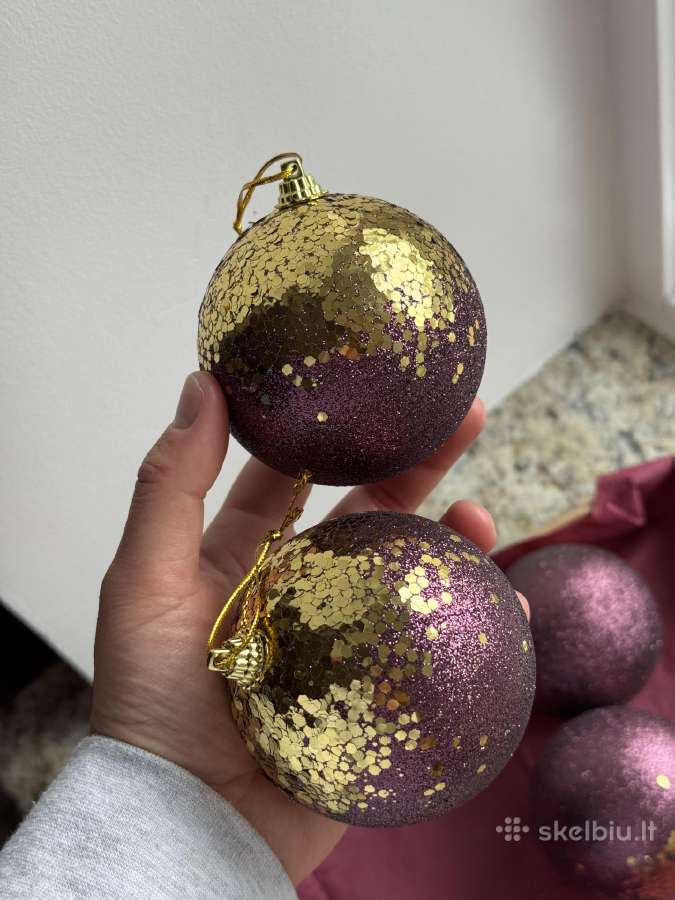 Kalėdiniai žaisliukai su ausko detalem 4 vnt. - nuotraukos Nr. 13