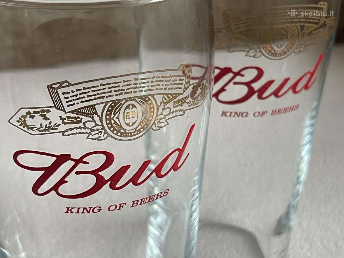 Alaus taurės Bud (4 vnt.) - nuotraukos Nr. 3