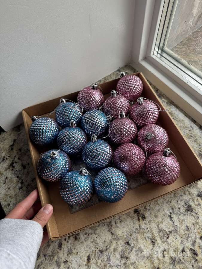 2 spalvų kalėdiniai žaisliukai 16 vnt. - nuotraukos Nr. 6