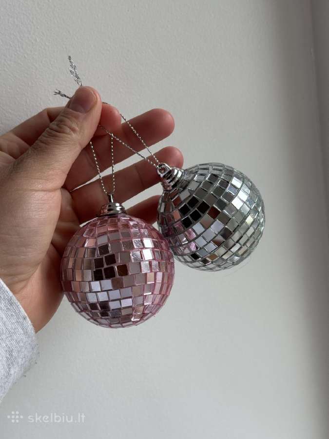 Disco stiliaus kalėdiniai žaisliukai 8 vnt. - nuotraukos Nr. 5