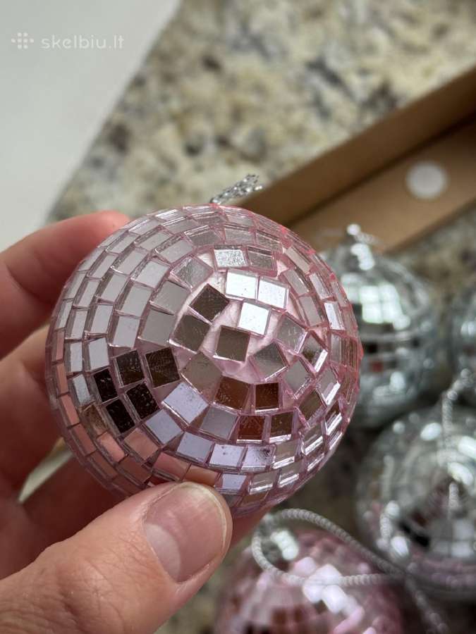 Disco stiliaus kalėdiniai žaisliukai 8 vnt. - nuotraukos Nr. 8