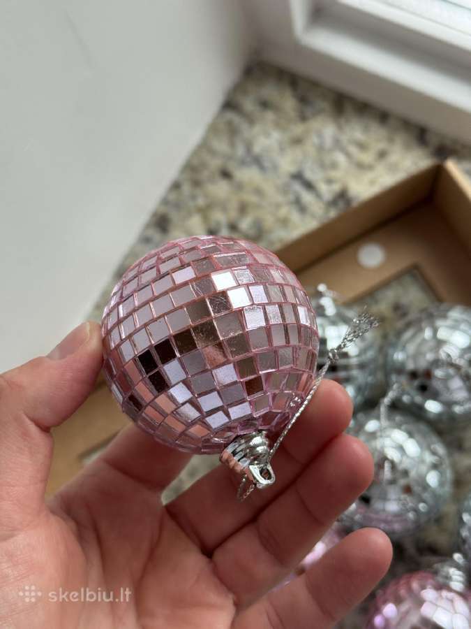 Disco stiliaus kalėdiniai žaisliukai 8 vnt. - nuotraukos Nr. 9