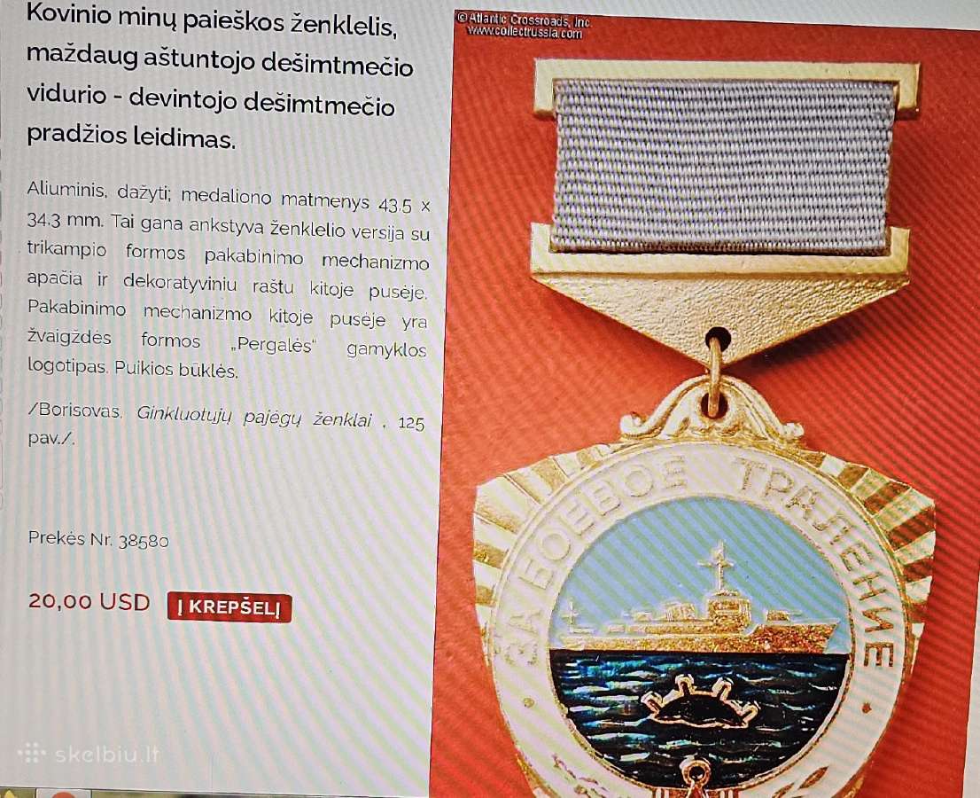 Kovinių minų pajieškos ženklas. - nuotraukos Nr. 6