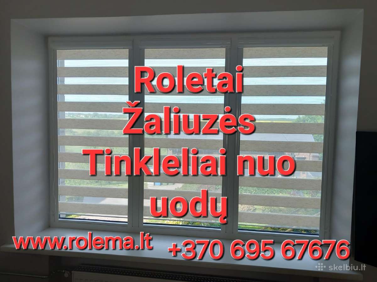 Roletai Žaliuzės Tinkleliai nuo uodų
