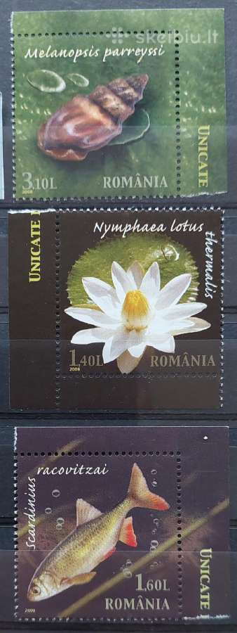 Rumunija 2008 gamta, švarus, Michel 6334-6336