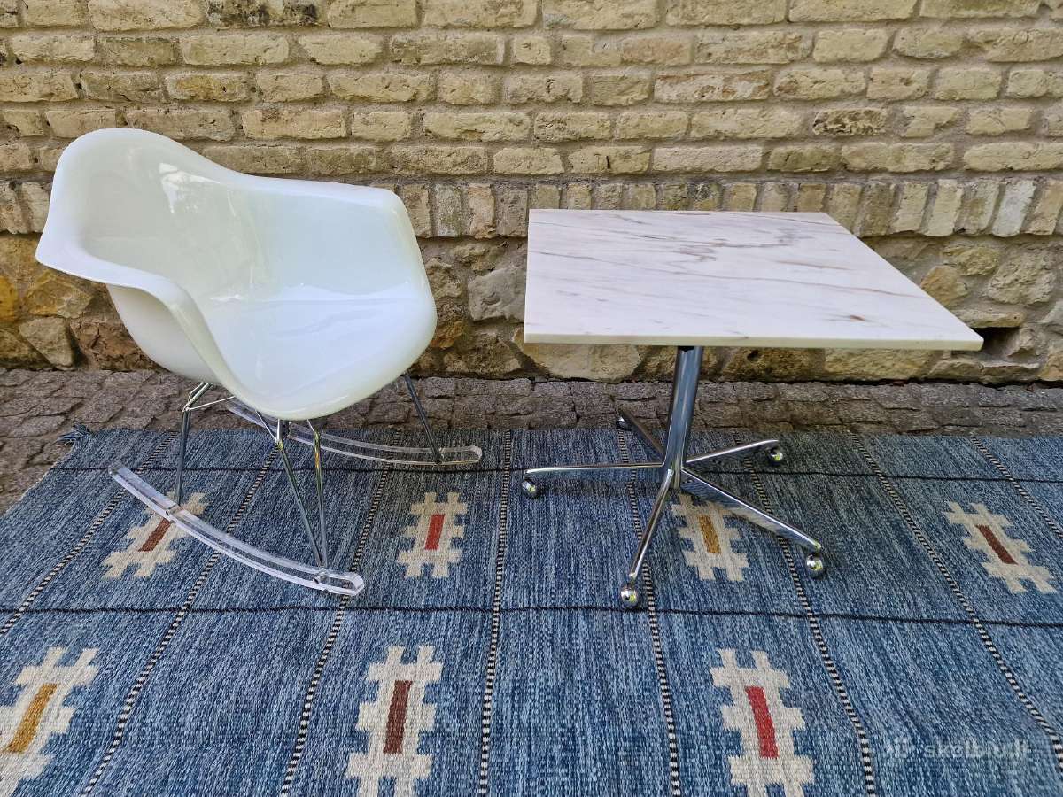 Vintažinis mid century marmurinis kavos staliukas