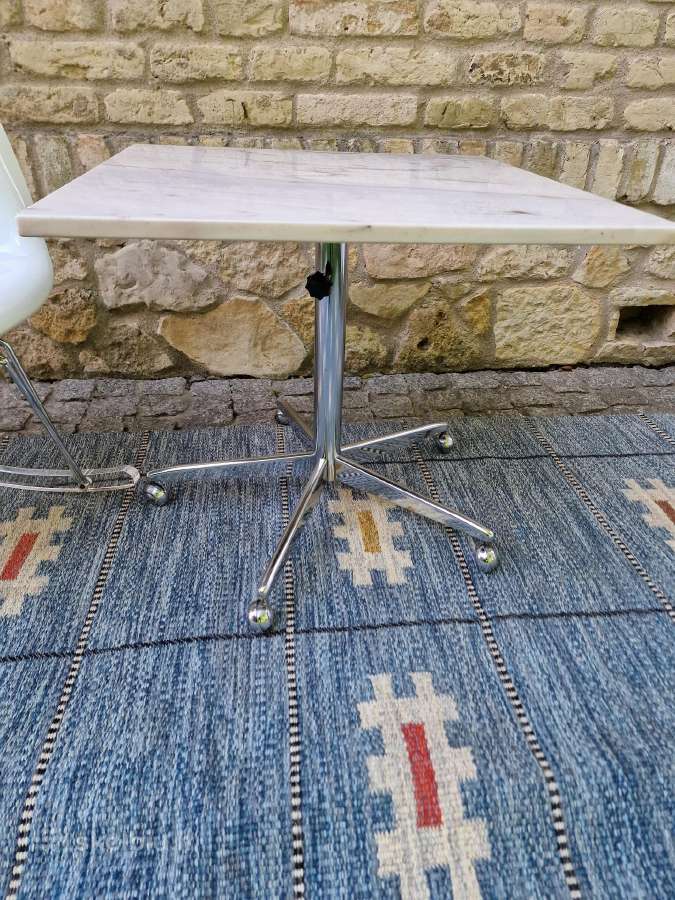 Vintažinis mid century marmurinis kavos staliukas - nuotraukos Nr. 3