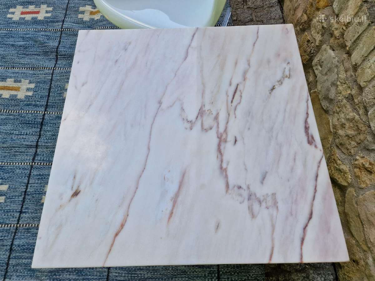 Vintažinis mid century marmurinis kavos staliukas - nuotraukos Nr. 6