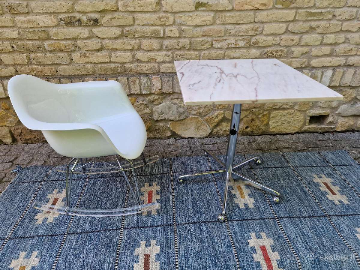 Vintažinis mid century marmurinis kavos staliukas - nuotraukos Nr. 17