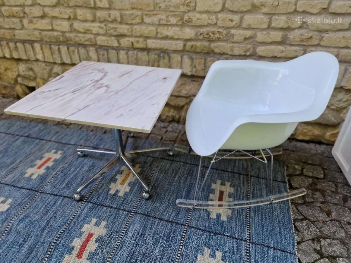 Vintažinis mid century marmurinis kavos staliukas - nuotraukos Nr. 27