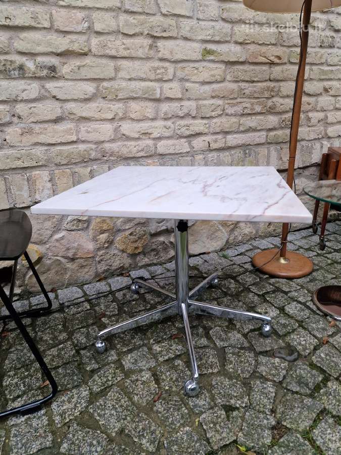 Vintažinis mid century marmurinis kavos staliukas - nuotraukos Nr. 18