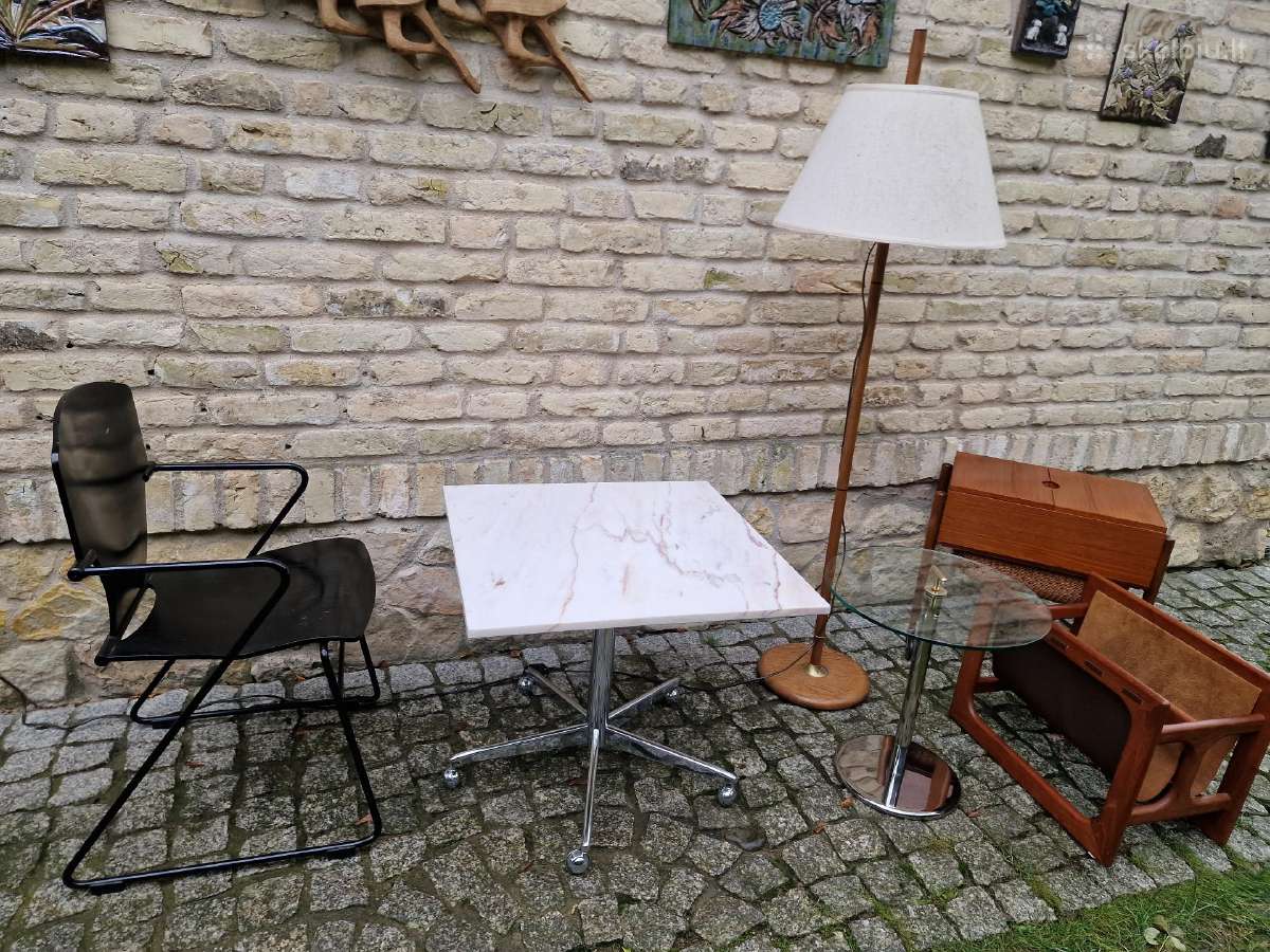 Vintažinis mid century marmurinis kavos staliukas - nuotraukos Nr. 30