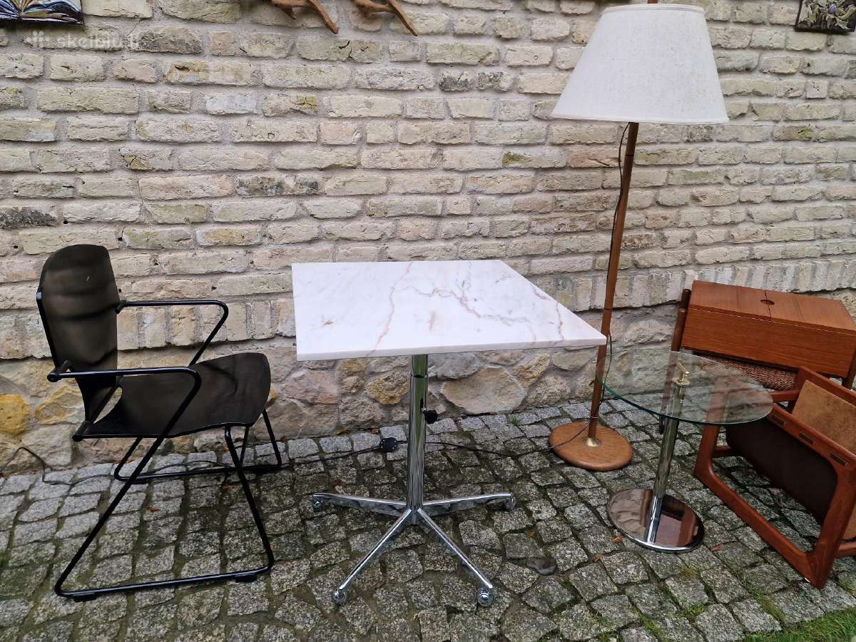 Vintažinis mid century marmurinis kavos staliukas - nuotraukos Nr. 35