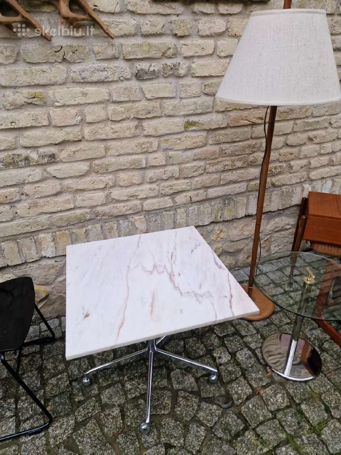 Vintažinis mid century marmurinis kavos staliukas - nuotraukos Nr. 36