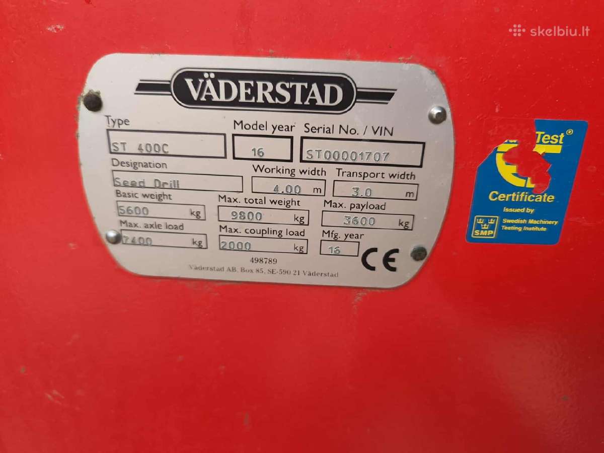 Vaderstad spirit parduodama - nuotraukos Nr. 2