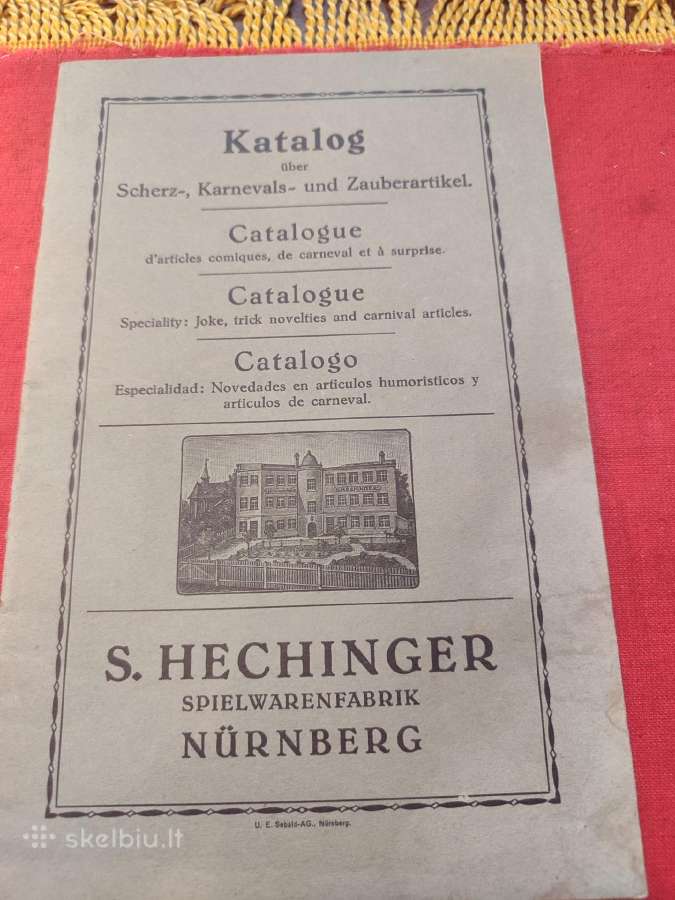 Senas vokiškas fokusininku katalogas